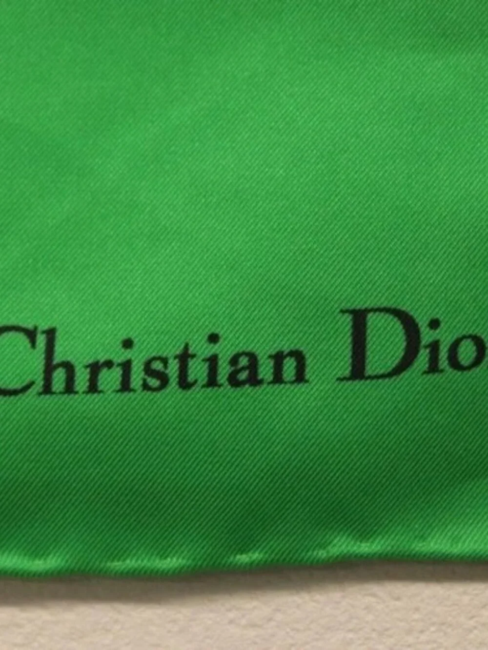 Christian Dior Scarf Silk Yellow Auth BA12629A